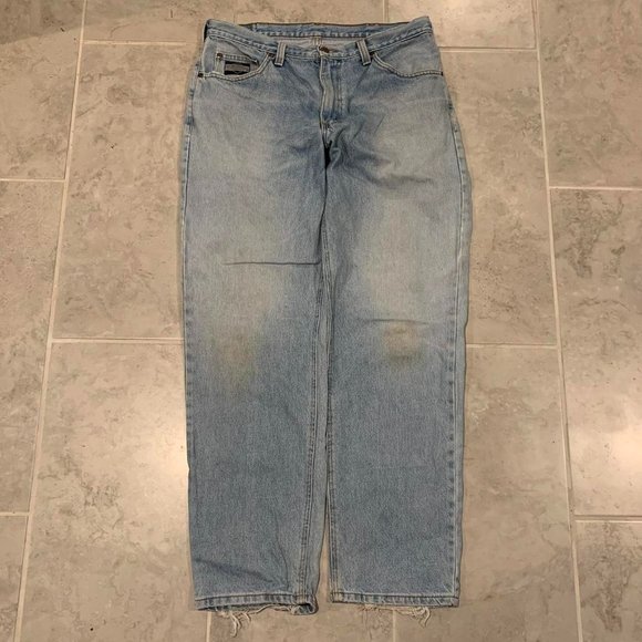 American Vintage Jeans Vintage 9s Diamond Gusset Straight Leg Baggy